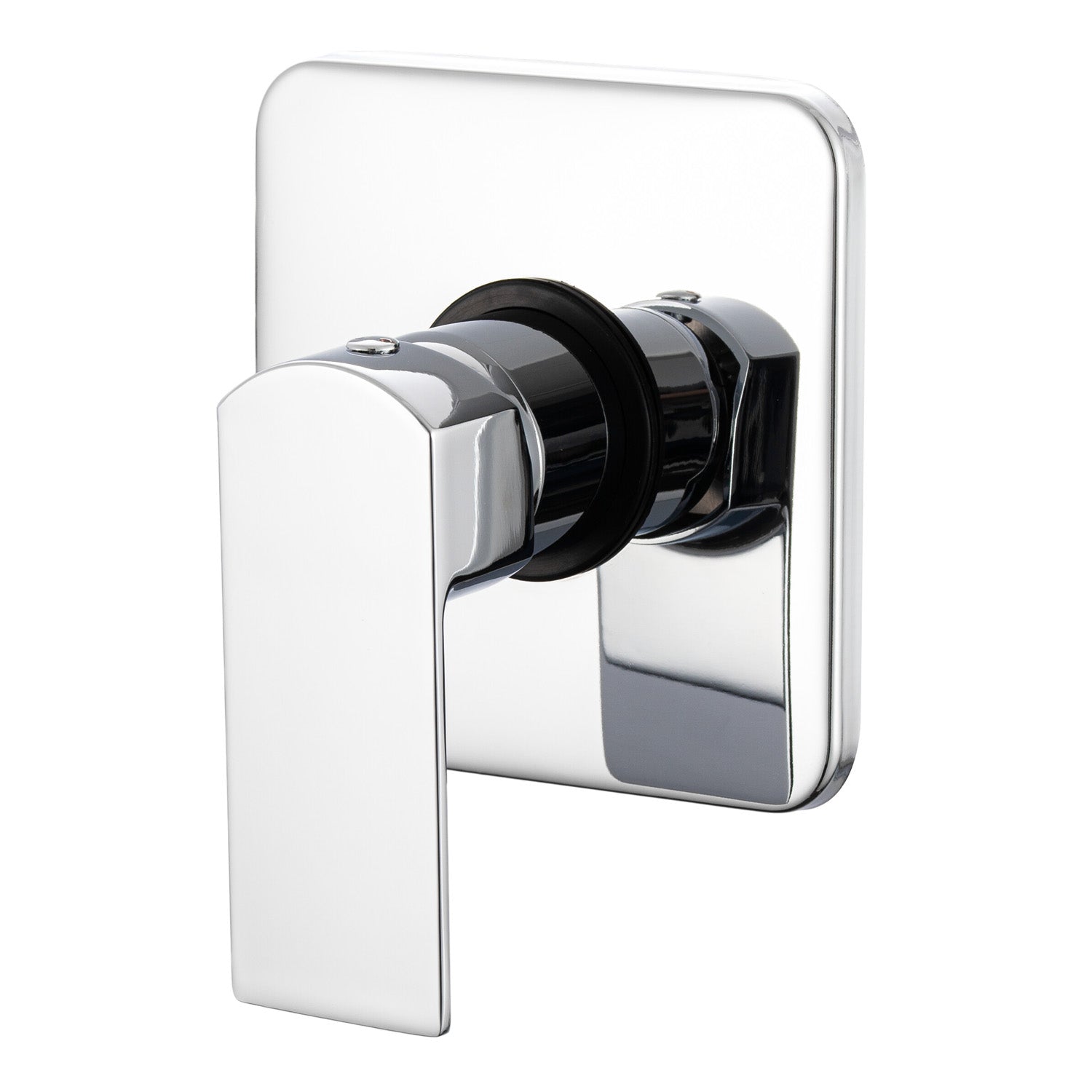 Composizione di miscelatori per lavabo incasso, bidet e doccia a una via serie Fire in ottone cromato by CeramicStore | Lo specialista del tuo bagno