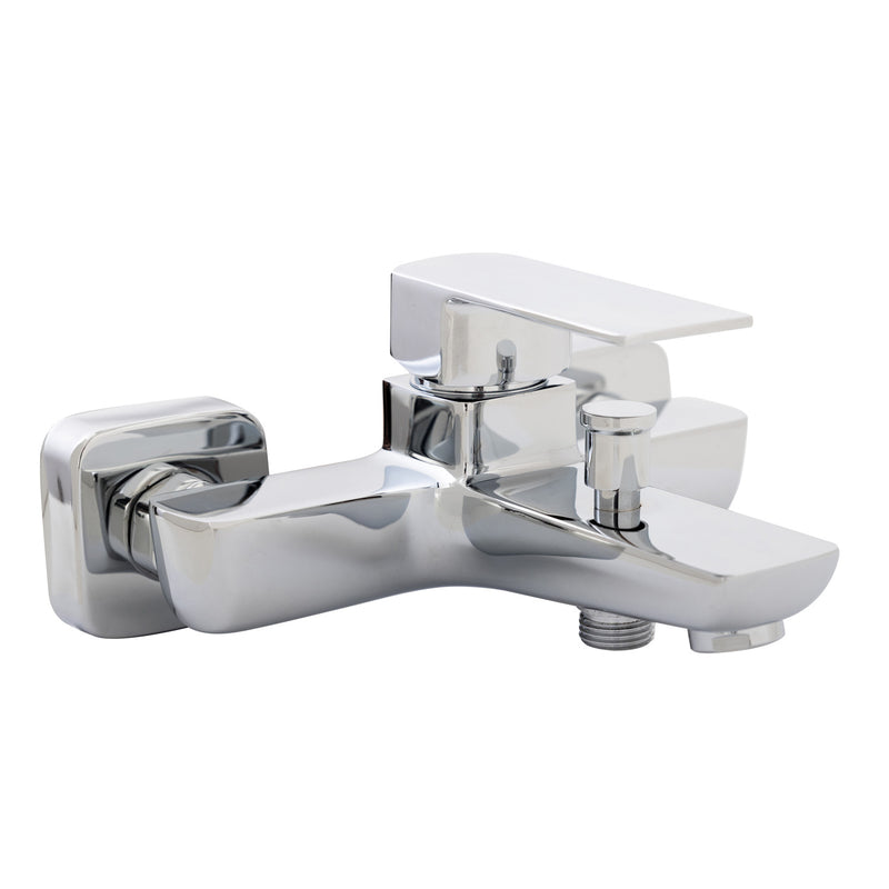 Composizione di miscelatori per lavabo incasso, bidet e vasca Fire in ottone cromato by CeramicStore | Lo specialista del tuo bagno