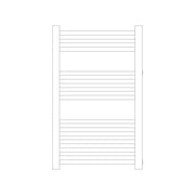 Termoarredo idraulico modello Bolzano Reno 803x500 dritto con attacchi laterali 40/500 - Bianco by CeramicStore | Lo specialista del tuo bagno