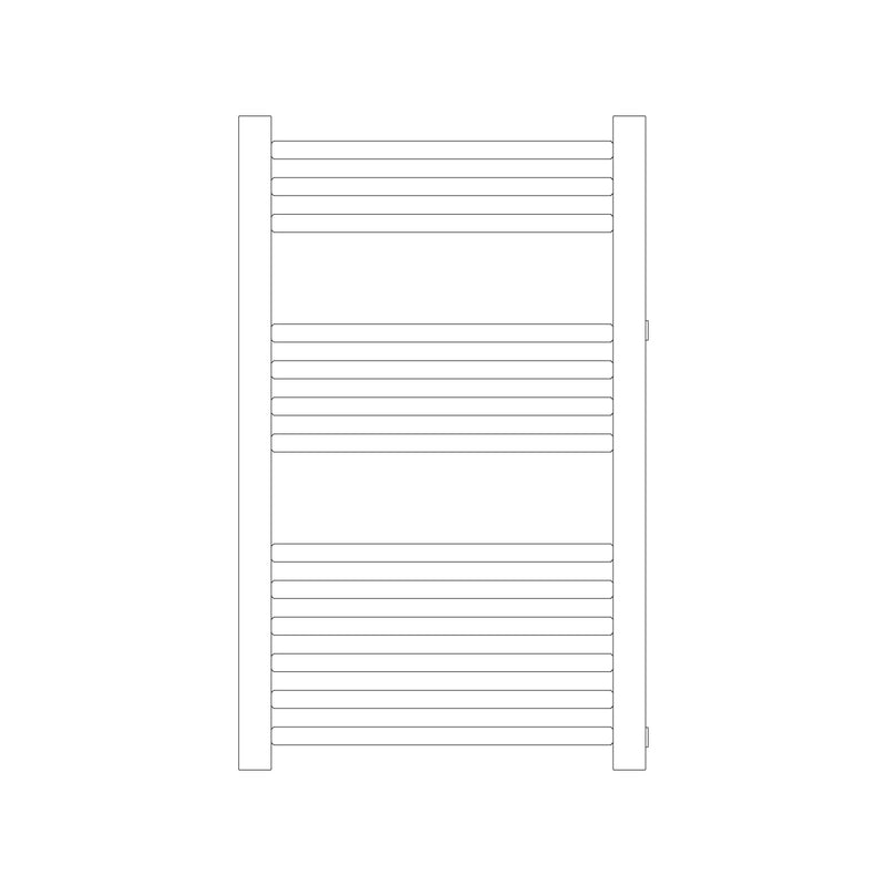 Termoarredo idraulico modello Bolzano Reno 803x500 dritto con attacchi laterali 40/500 - Bianco by CeramicStore | Lo specialista del tuo bagno