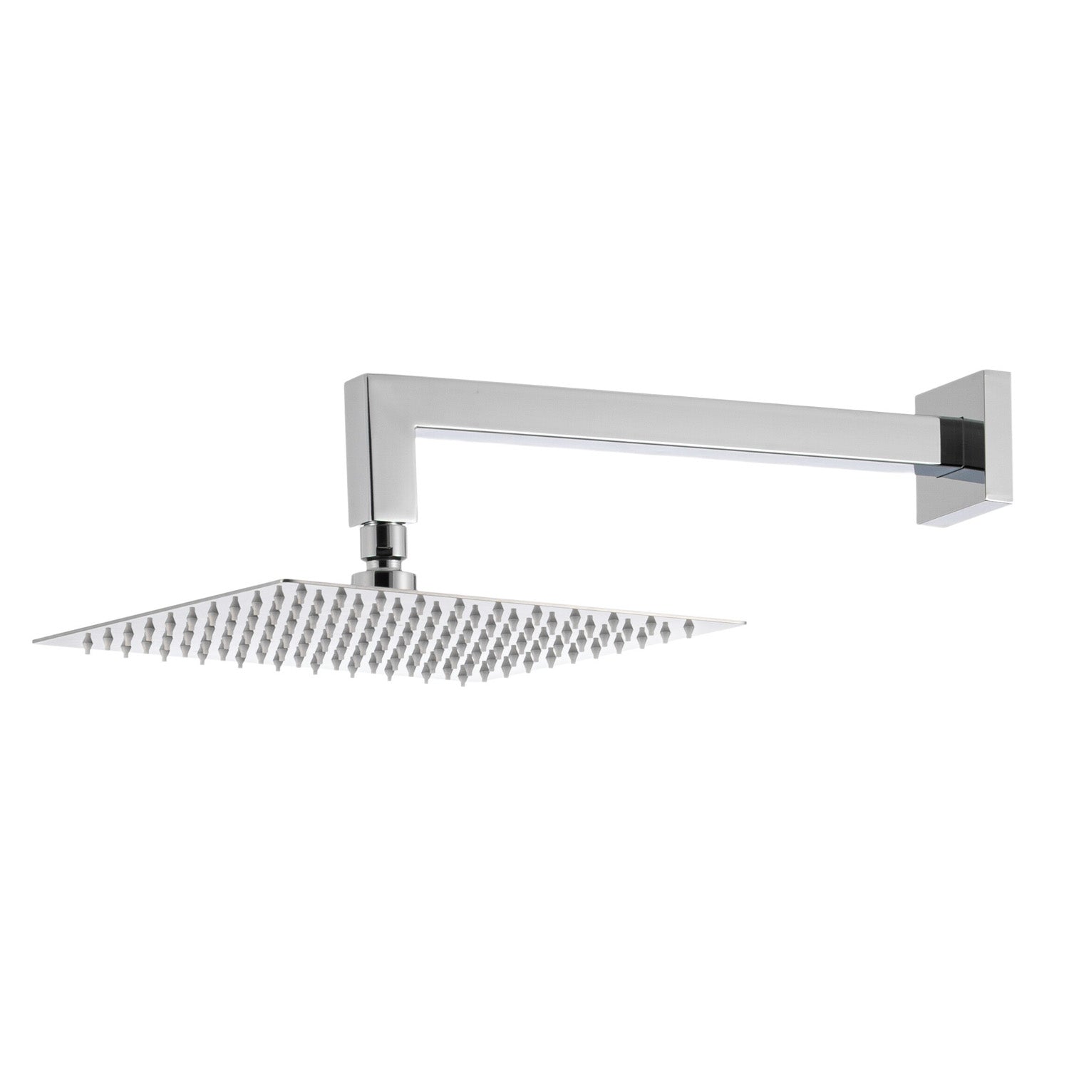 Kit doccia con incasso a una via con soffione quadro 200 mm in ottone cromato Fire by CeramicStore | Lo specialista del tuo bagno