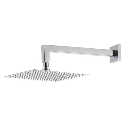 Kit doccia con incasso a una via con soffione quadro 200 mm in ottone cromato Fire by CeramicStore | Lo specialista del tuo bagno