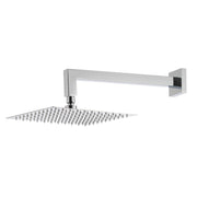 Kit doccia con incasso a una via con soffione quadro 300 mm in ottone cromato Fire by CeramicStore | Lo specialista del tuo bagno