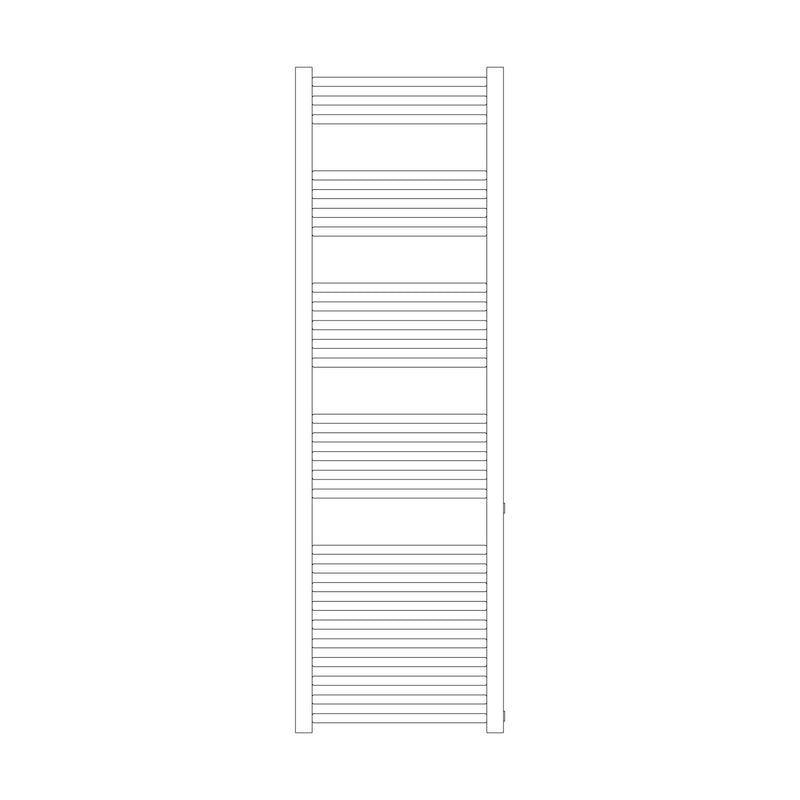 Termoarredo idraulico modello Bolzano Reno 1600x400 dritto con attacchi laterali 40/500 - Bianco by CeramicStore | Lo specialista del tuo bagno