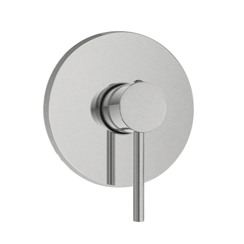 Kit miscelatore lavabo + bidet + doccia a una via RubiFlux serie Paris Modello Gris con piletta clic-clac Acciaio Inox - Spazzolato