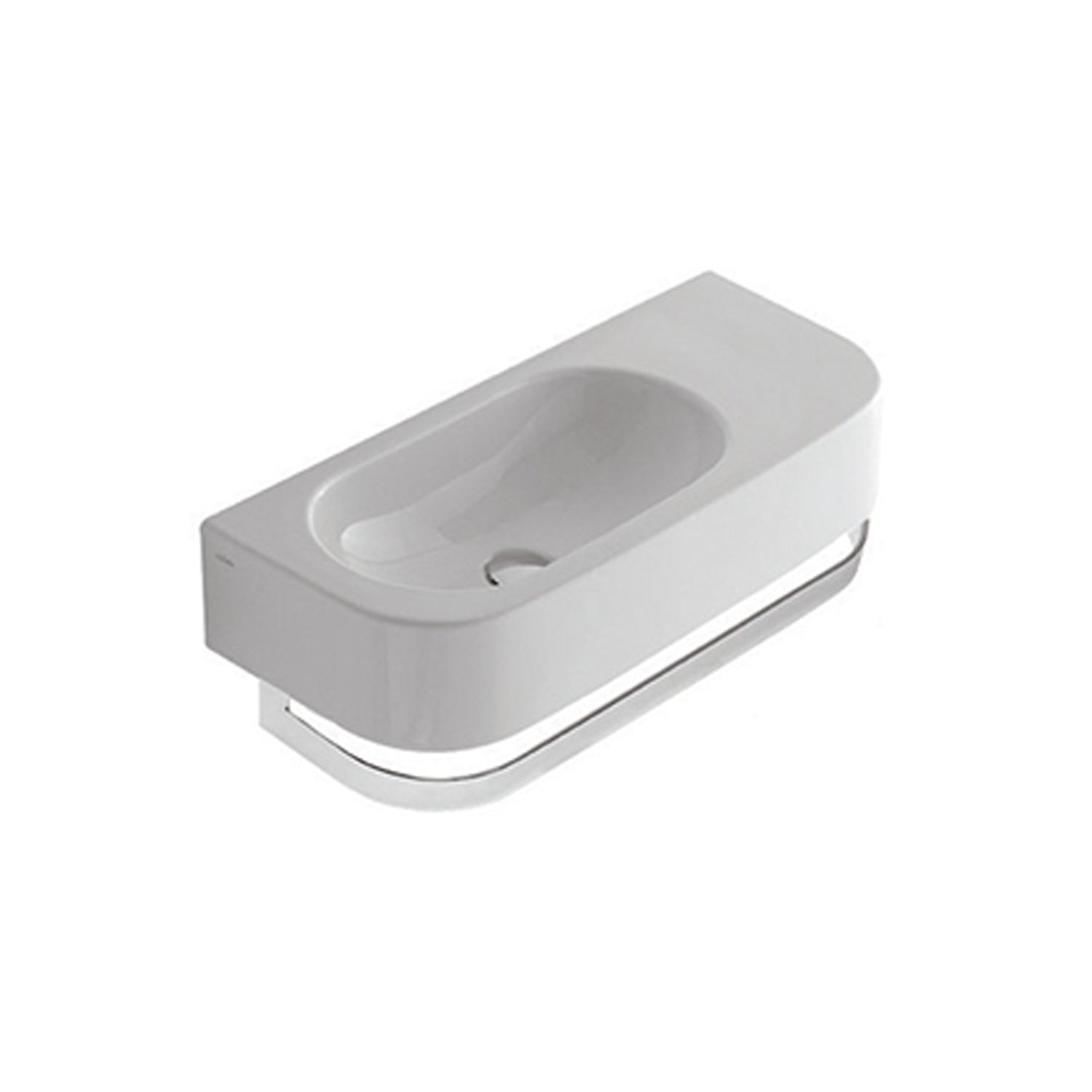 Portasciugamani cromato per Lavabo Forty3 55x27 SCT55.BI Ceramica Globo by CeramicStore | Lo specialista del tuo bagno