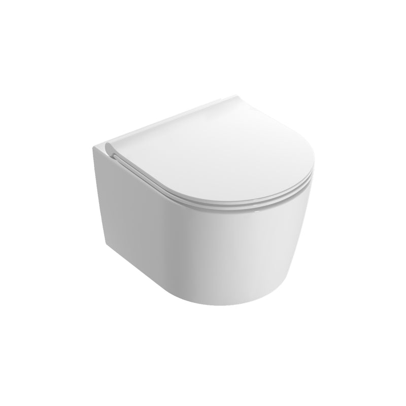 Vaso Sospeso senza brida Ceramica Globo Forty3  cm 43 WC con sedile soft close