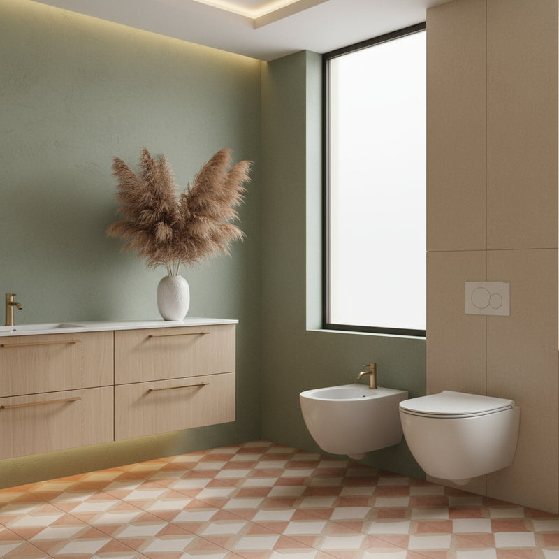 Sanitari sospesi con sedile soft-close 54x36 cm modello 4all Ceramica Globo - Bianco Opaco