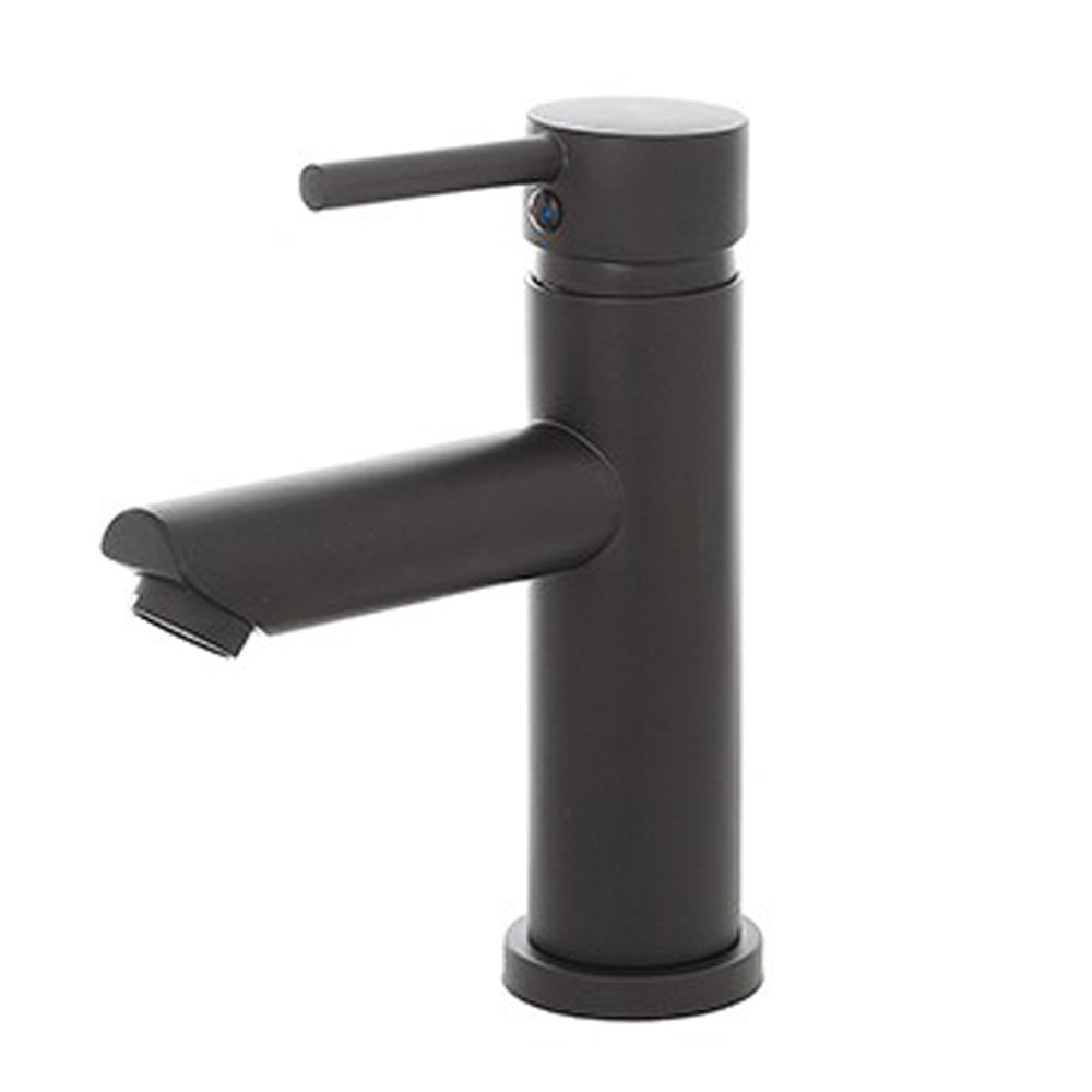 Kit miscelatore lavabo + bidet + doccia a una via RubiFlux serie Paris Modello Noir con piletta clic-clac - Nero Opaco