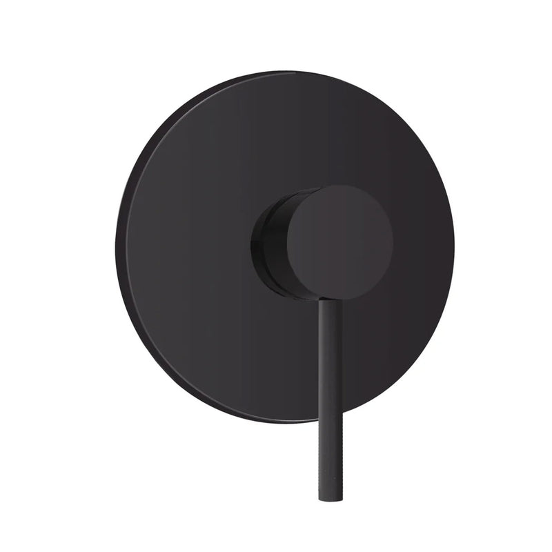 Kit miscelatore lavabo alto + bidet + doccia a una via RubiFlux serie Paris Modello Noir con piletta clic-clac - Nero Opaco