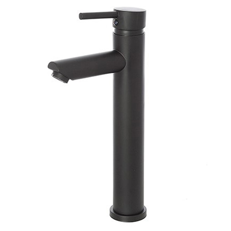 Kit miscelatore lavabo alto + bidet + doccia a una via RubiFlux serie Paris Modello Noir con piletta clic-clac - Nero Opaco