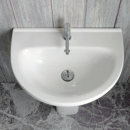 Lavabo Lavandino Sospeso modello Grace 50 Ceramica Globo (GR050.BI) by CeramicStore | Lo specialista del tuo bagno