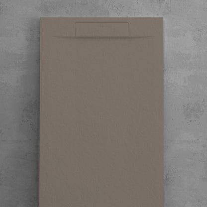 Piatto doccia in resina modello Titano 70x100 cm taupe effetto pietra by CeramicStore | Lo specialista del tuo bagno