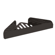 Portaoggetti angolare doccia in alluminio verniciato nero Lineabeta collezione Filo by CeramicStore | Lo specialista del tuo bagno