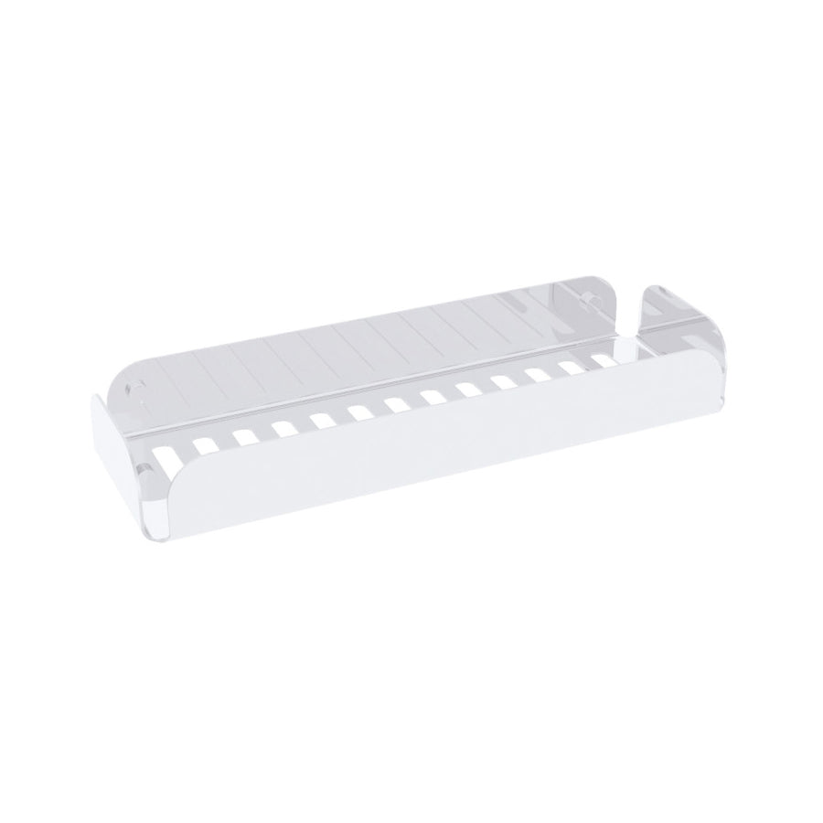 Portaoggetti doccia rettangolare a muro in alluminio verniciato bianco Lineabeta collezione Filo by CeramicStore | Lo specialista del tuo bagno