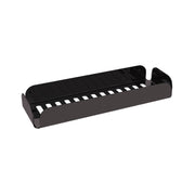 Portaoggetti doccia rettangolare a muro in alluminio verniciato nero Lineabeta collezione Filo by CeramicStore | Lo specialista del tuo bagno