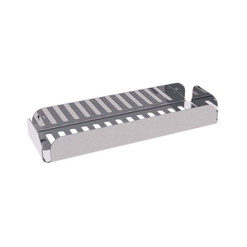 Portaoggetti doccia rettangolare a muro in acciaio inox lucido Lineabeta collezione Filo by CeramicStore | Lo specialista del tuo bagno
