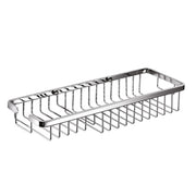 Portaoggetti doccia grigliato rettangolare in ottone cromato 29x14 cm collezione Filo di Lineabeta by CeramicStore | Lo specialista del tuo bagno