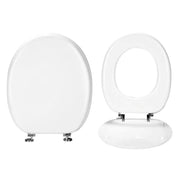 Sedile wc in MDF Bianco modello Universale con formale Ovale