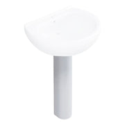 Colonna per lavabo Orchidea in ceramica H. 82 cm Bianca