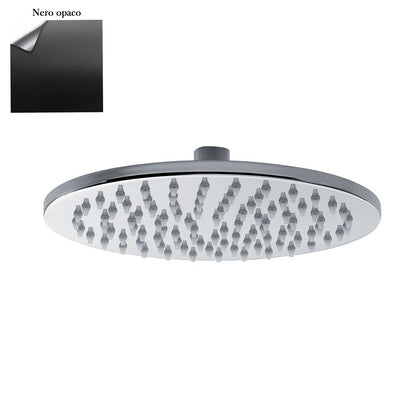 Soffione tondo Linz 250mm monogetto e ispezionabile nero by CeramicStore | Lo specialista del tuo bagno
