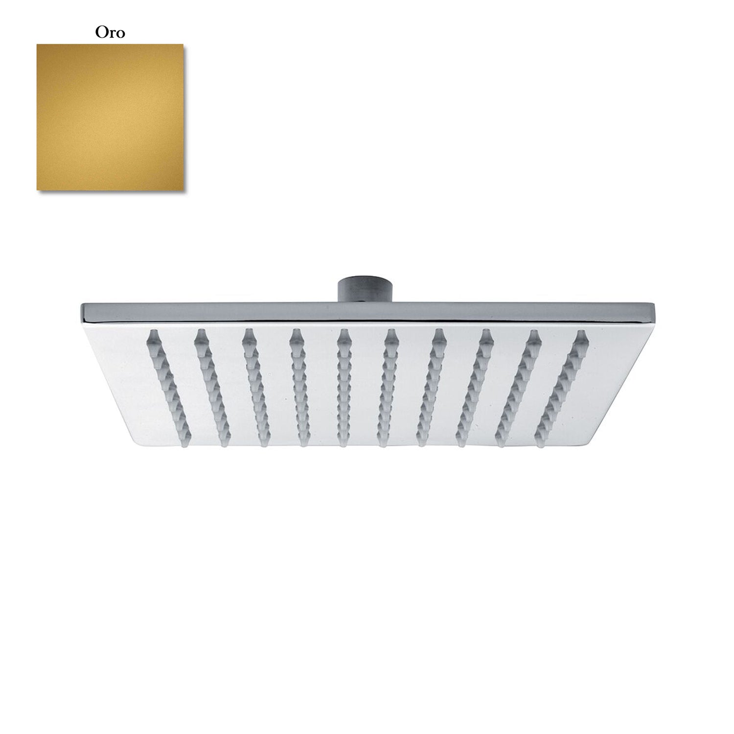 Soffione Calais 250mm monogetto e ispezionabile oro by CeramicStore | Lo specialista del tuo bagno