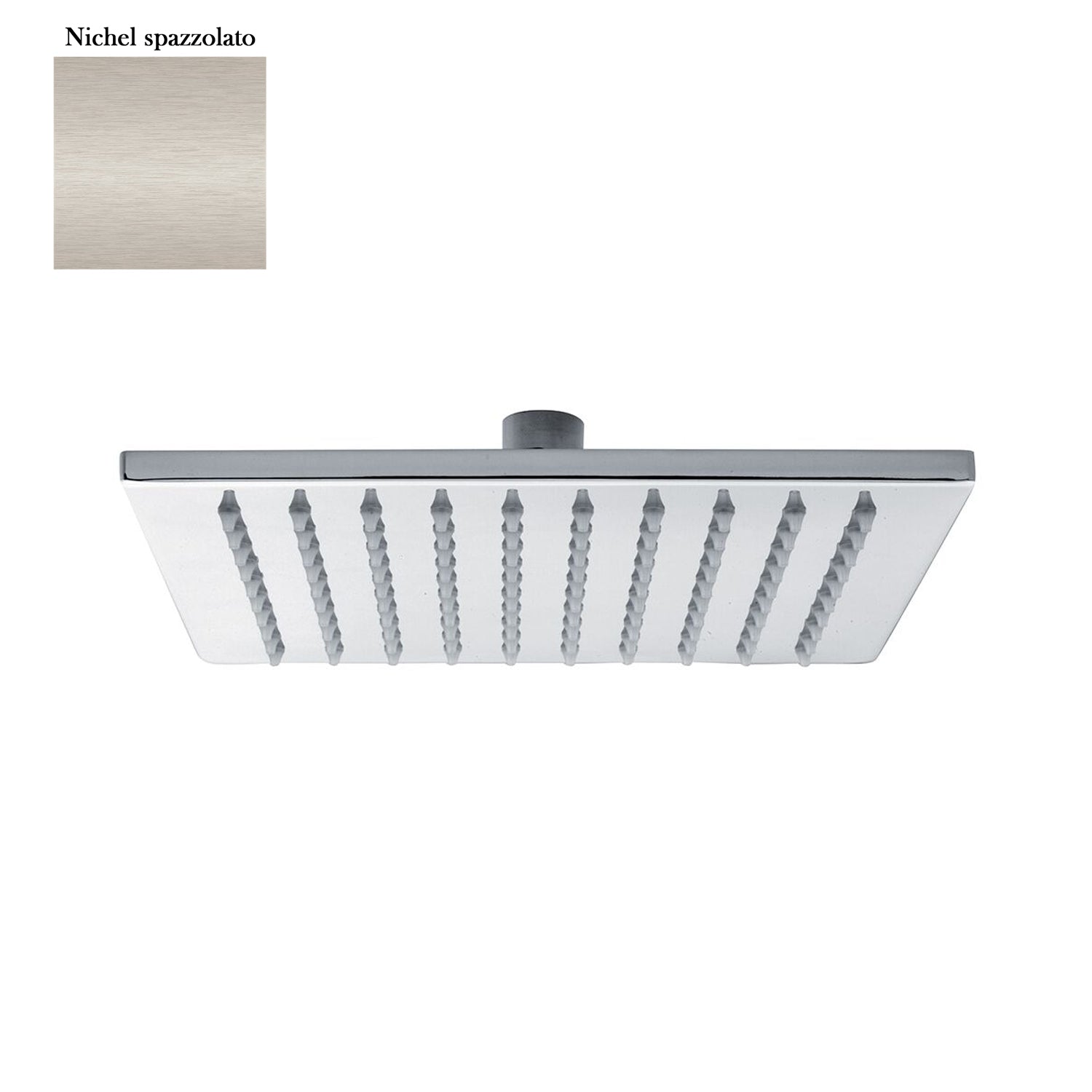 Soffione Calais 250mm monogetto e ispezionabile nichel by CeramicStore | Lo specialista del tuo bagno