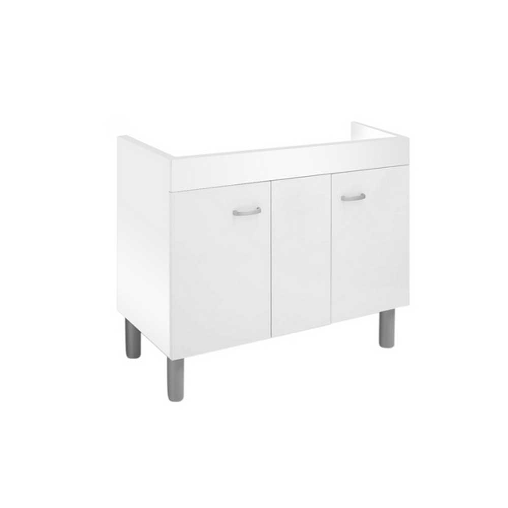 Mobile Sottolavello per lavello in acciaio inox 120x50 cm colore Bianco Opaco by CeramicStore | Lo specialista del tuo bagno