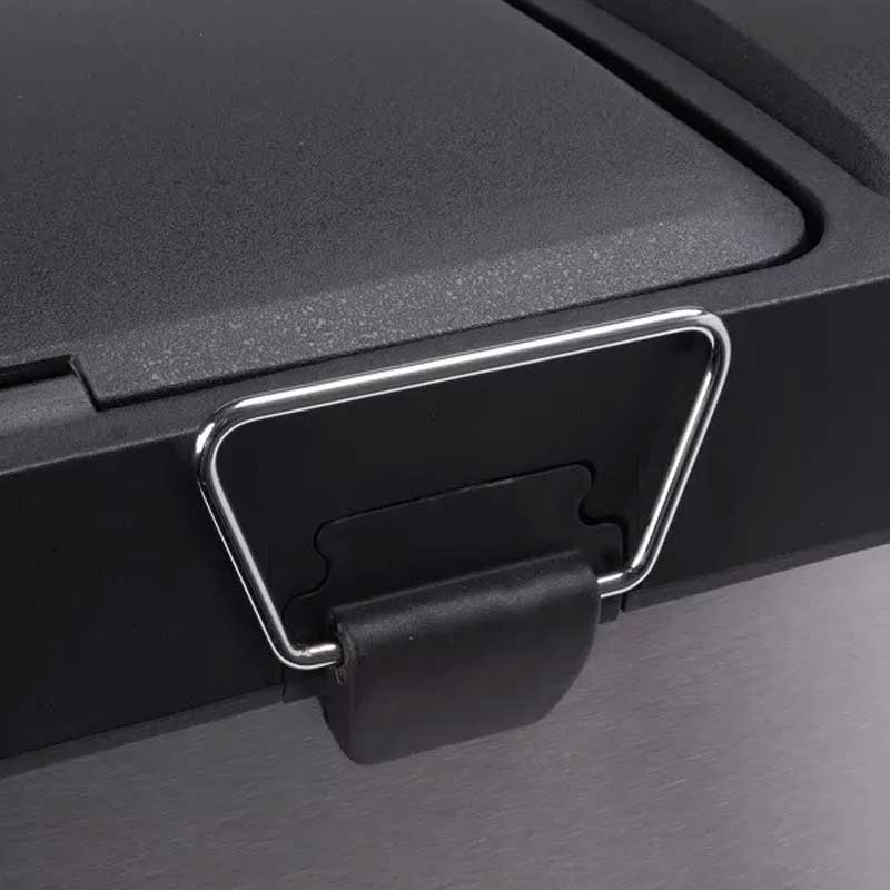 Pattumiera da cucina a pedale in acciaio inox con raccolta differenziata 18L+8L