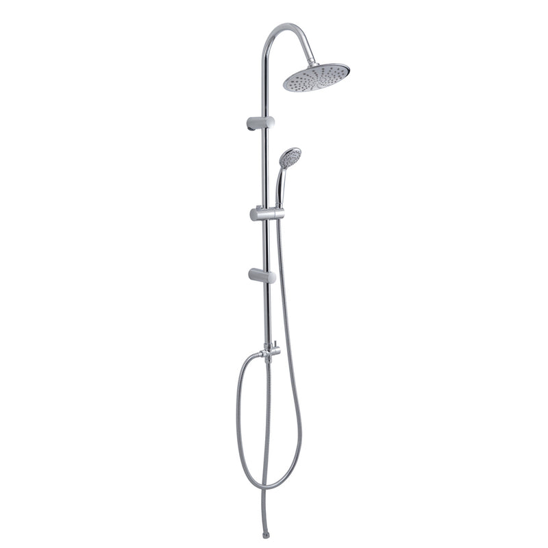Colonna doccia regolabile con soffione tondo, doccetta 5 getti e deviatore 2 vie Easy 00 di Gedy - 104cm/Cromo by CeramicStore | Lo specialista del tuo bagno