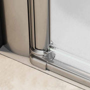 Porta doccia modello Salina a due ante battenti cm 80 in cristallo temperato trasparente by CeramicStore | Lo specialista del tuo bagno