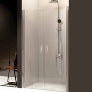 Porta doccia modello Salina a due ante battenti cm 80 in cristallo temperato trasparente by CeramicStore | Lo specialista del tuo bagno