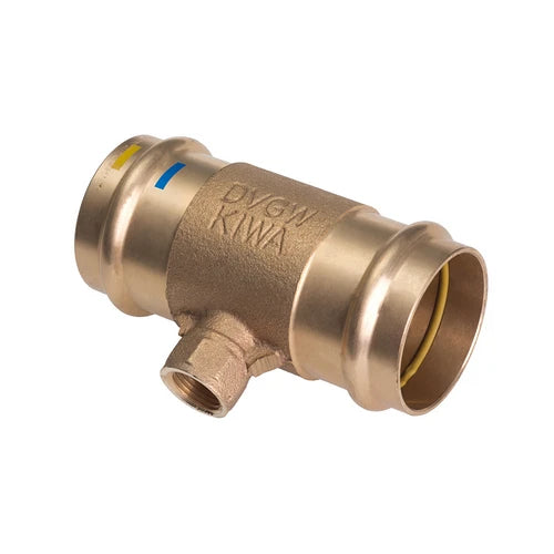 Tee f filetto ff a pressare acqua/gas b one diam 18 x 1/2