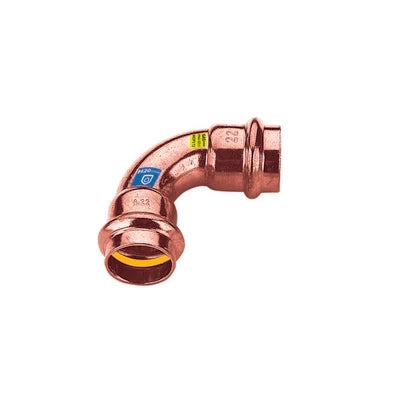 Curva in rame a pressare 90 ff acqua/gas diam. 15