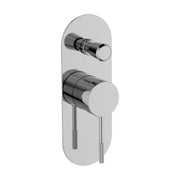 Miscelatore doccia con deviatore RubiFlux York completo di corpo incasso in ottone, piastra e leva cromati by CeramicStore | Lo specialista del tuo bagno