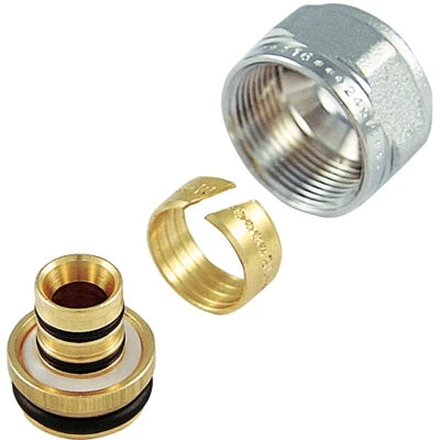 Adattatore cromato per multistrato passo 1/2 x 16 x 2.25