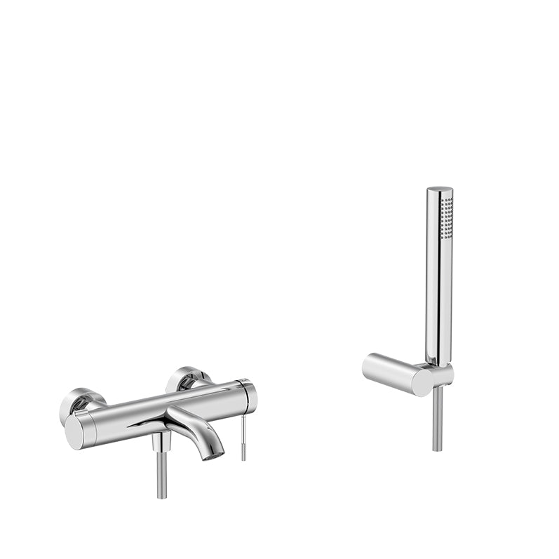 Miscelatore vasca esterno RubiFlux York in ottone cromato lucido completo di set duplex by CeramicStore | Lo specialista del tuo bagno