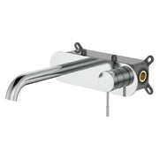 Miscelatore lavabo a muro York in ottone completo di piletta click clack by CeramicStore | Lo specialista del tuo bagno