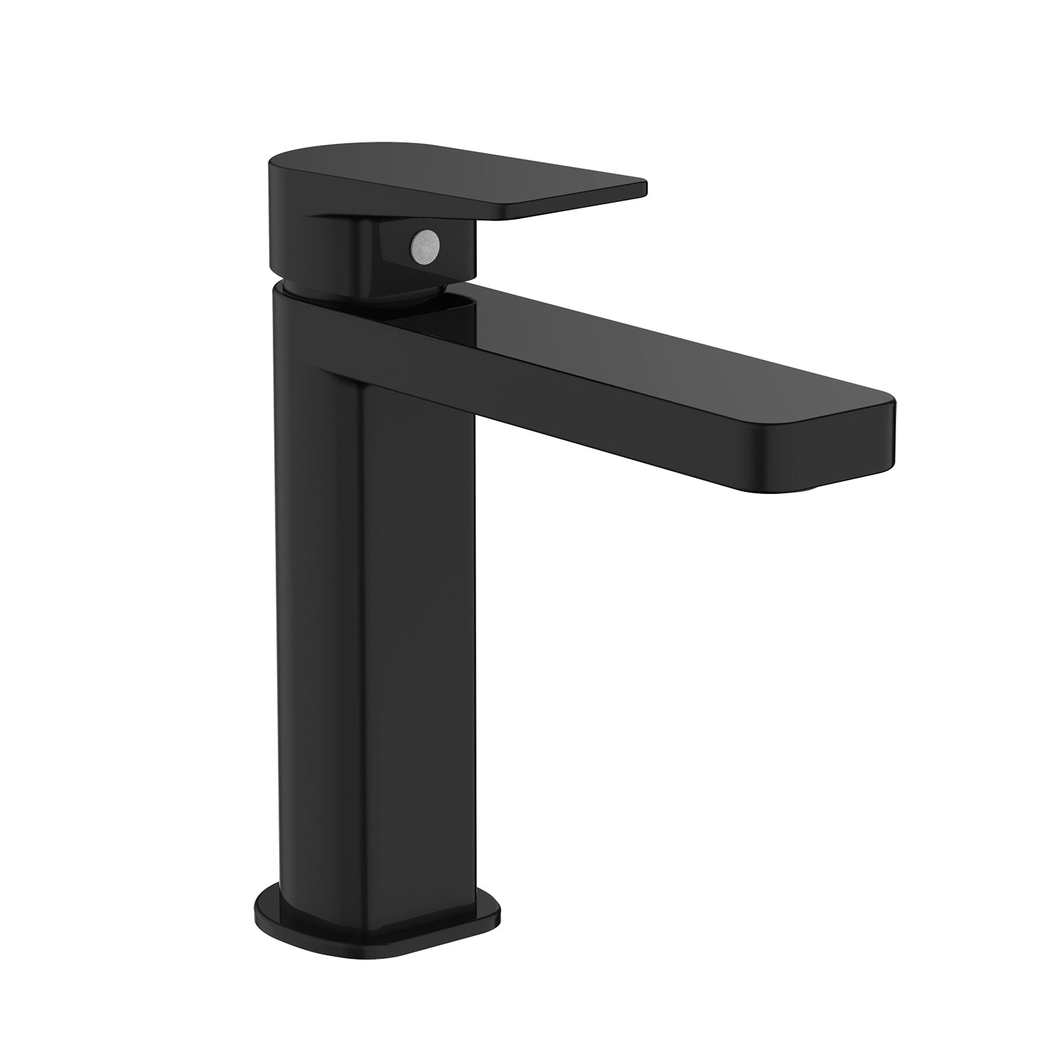 Miscelatore monocomando Lavabo RubiFlux Dock di colore nero completo di piletta click clack by CeramicStore | Lo specialista del tuo bagno