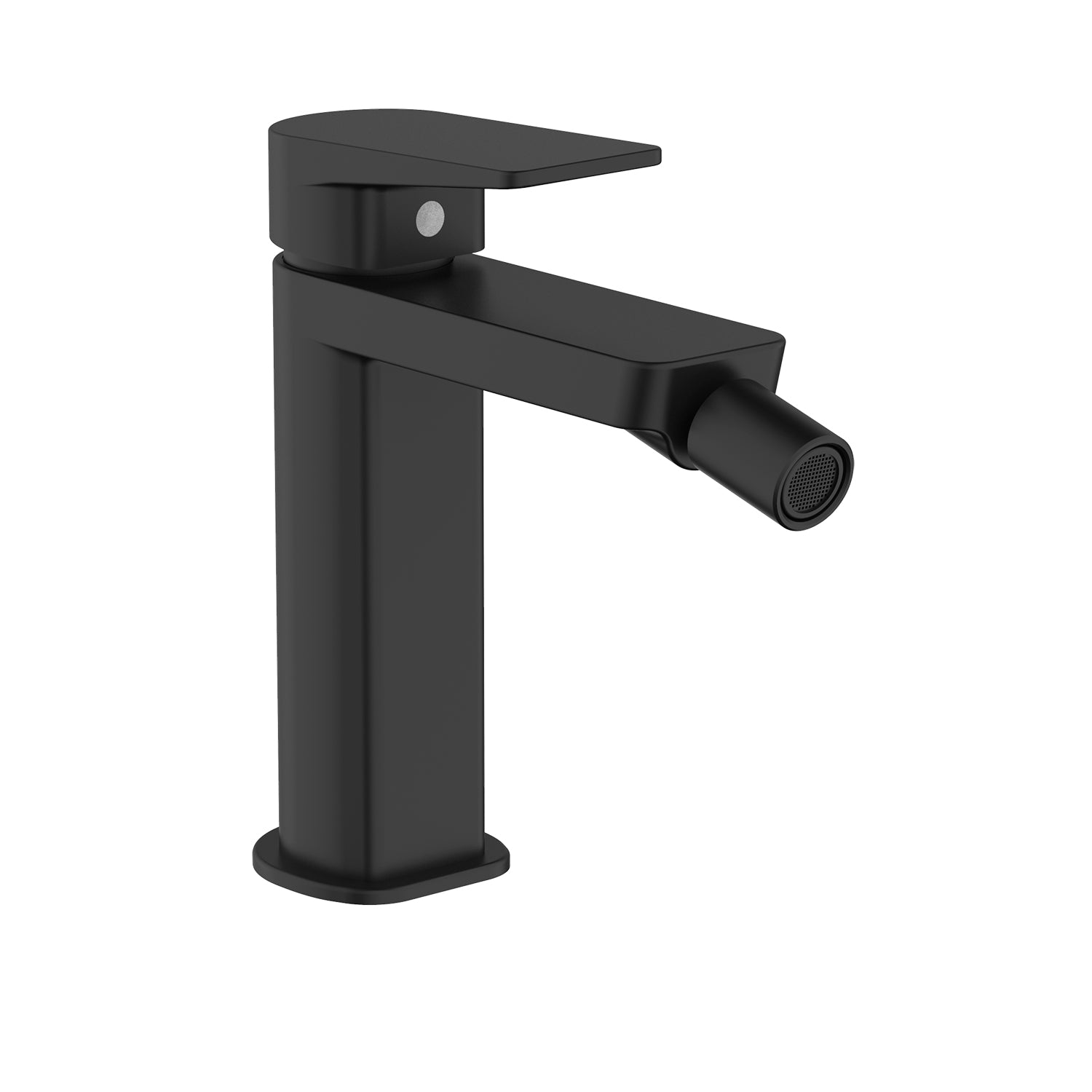 Miscelatore monocomando Bidet di colore nero RubiFlux Dock completo di piletta click clack by CeramicStore | Lo specialista del tuo bagno