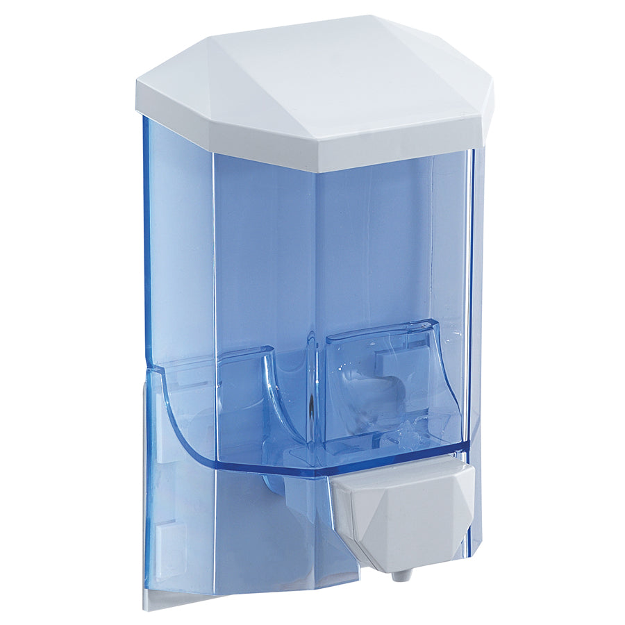 Dispenser dosa sapone o disinfettante mani a muro Gedy Snapper 450 ml in resina termoplastica bianco by CeramicStore | Lo specialista del tuo bagno