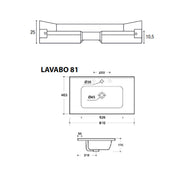 Mobile bagno sospeso Only in nobilitato con 1 cassetto top in ceramica e specchio filo lucido. Colore Olmo bianco by CeramicStore | Lo specialista del tuo bagno