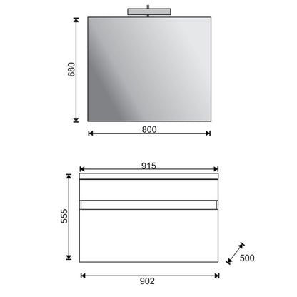 Mobile bagno sospeso modello Eleo by CeramicStore | Lo specialista del tuo bagno