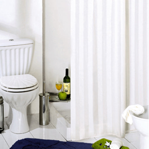 Tenda per doccia 2 lati in tessuto. Fantasia a righe Dimensioni cm 180x200h by CeramicStore | Lo specialista del tuo bagno