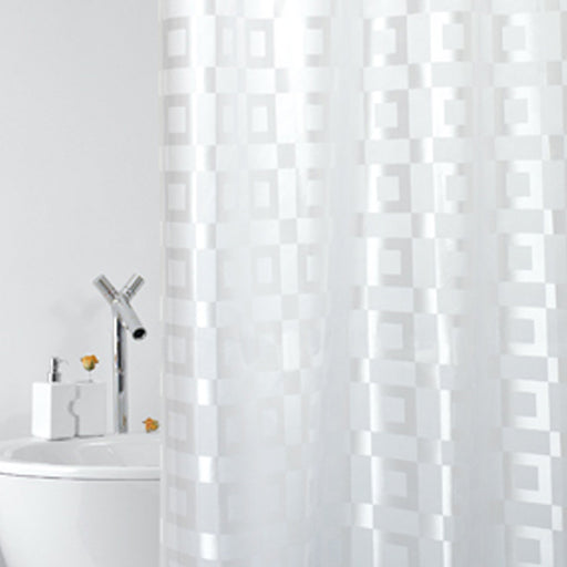 Tenda per doccia in tessuto. Fantasia Dama Dimensioni cm 120x200h by CeramicStore | Lo specialista del tuo bagno