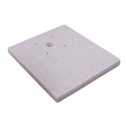 Base in pietra ricostruita per punti acqua modello quadrato serie Tavolozza. Rifinitura travertino rosa by CeramicStore | Lo specialista del tuo bagno