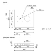 Base in pietra ricostruita per punti acqua modello quadrato serie Tavolozza. Rifinitura travertino rosa by CeramicStore | Lo specialista del tuo bagno
