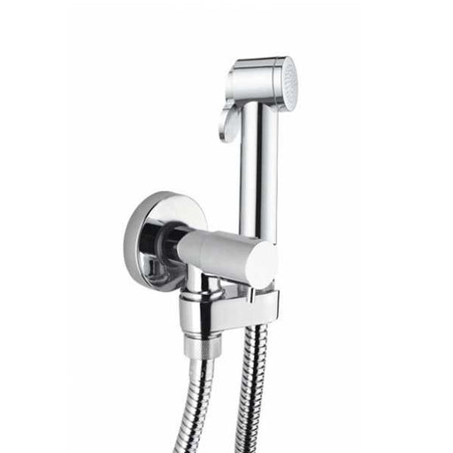 Kit miscelatore monocomando 1 via, placca murale, supporto doccia e doccino Paloma in Abs con flessibile in ottone by CeramicStore | Lo specialista del tuo bagno