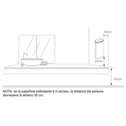 Distributore automatico di sapone o igienizzante liquido modello Dallas by CeramicStore | Lo specialista del tuo bagno
