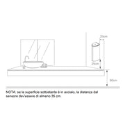 Distributore automatico di sapone o igienizzante liquido modello Toronto. In acciaio by CeramicStore | Lo specialista del tuo bagno